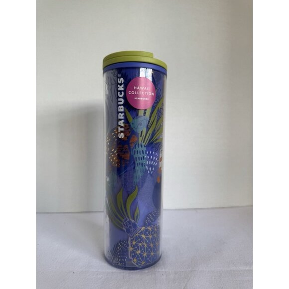 Starbucks Coffee Hawaii Collection 2020 Turtle Tumbler Grande Plastic Hawaiian - Picture 1 of 4